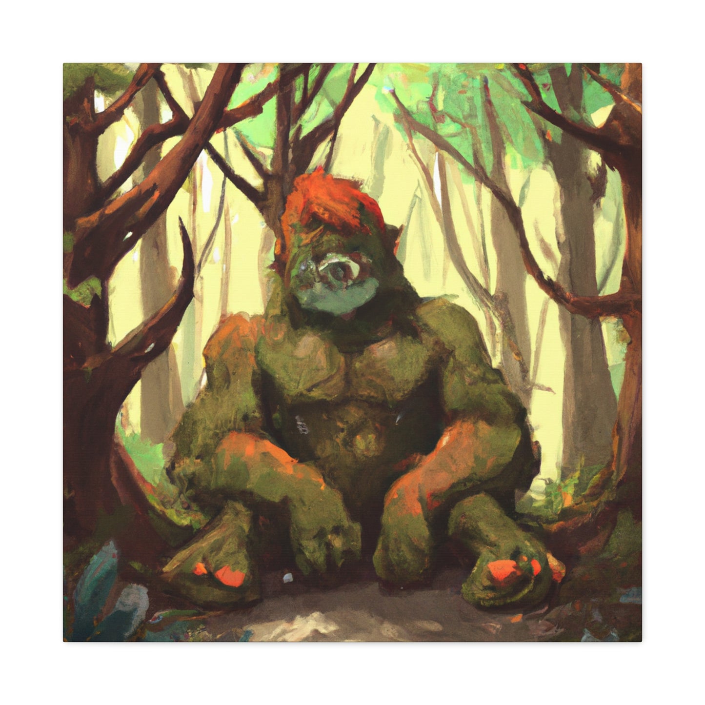 Wildflower Woodsman -Canvas